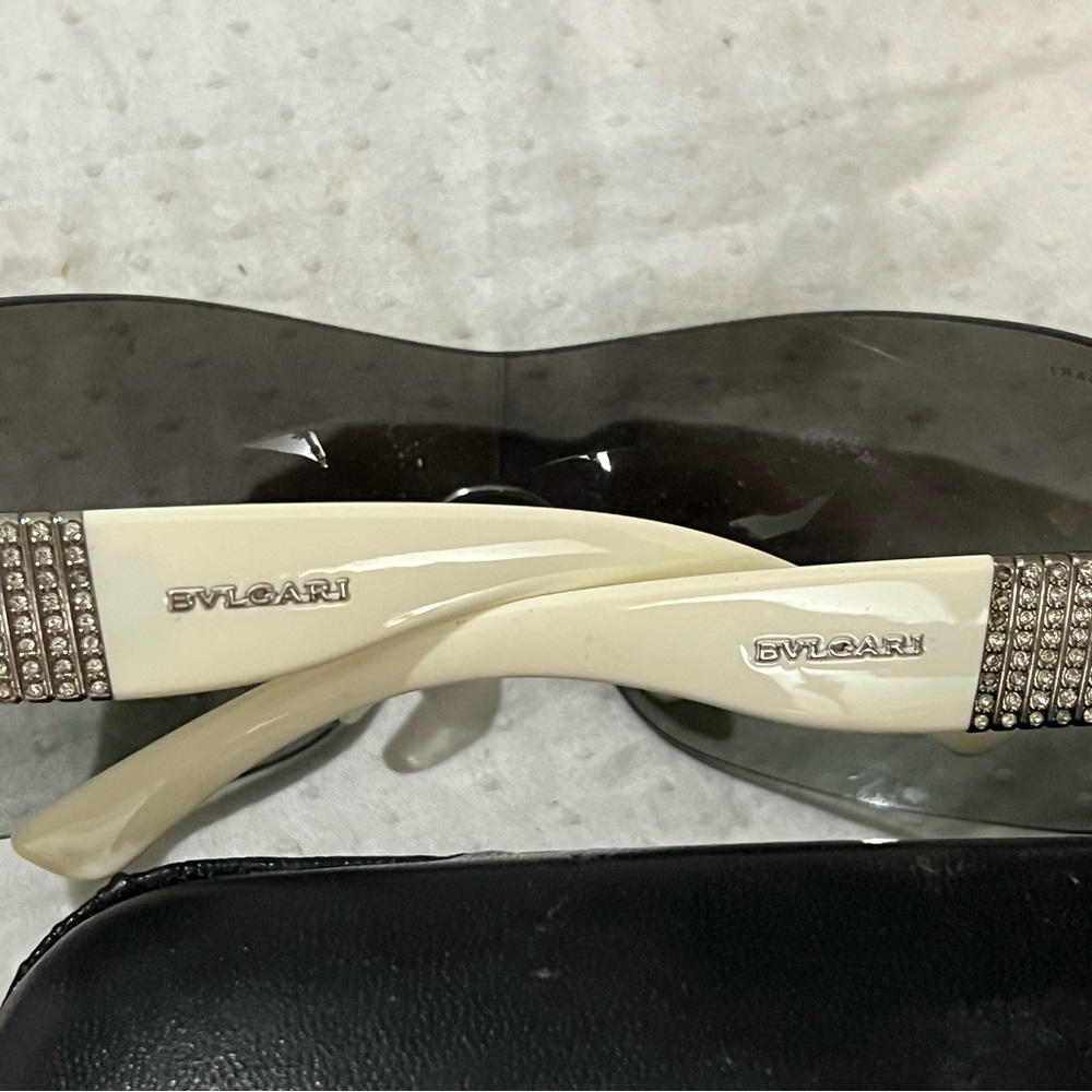 Bulgari Black and White Glasses with Elegant Design